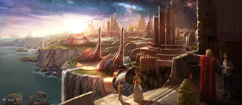 Illustration for article titled New Concept Art Shows the Dark Beauty of the Marvel Universe
